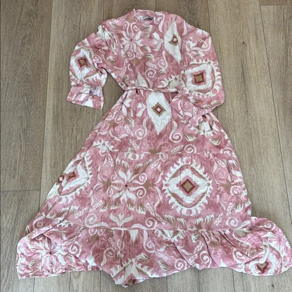 Pink Patterned Maxi Dress - Picture 6 of 6